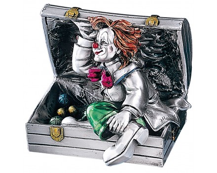 Статуэтка "Клоун в чемодане"