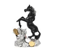 Статуэтка "Конь вороной на монетах"
