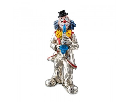 Статуэтка "Клоун с синим саксофоном"