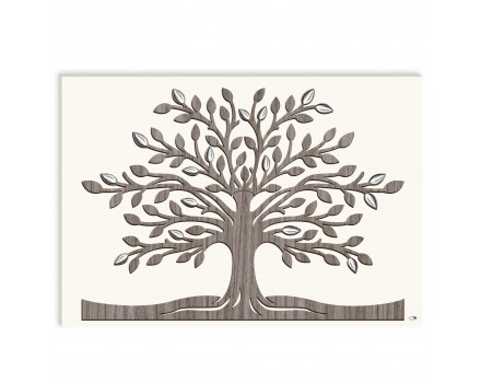 Картина c деревянным декором "Древо жизни"